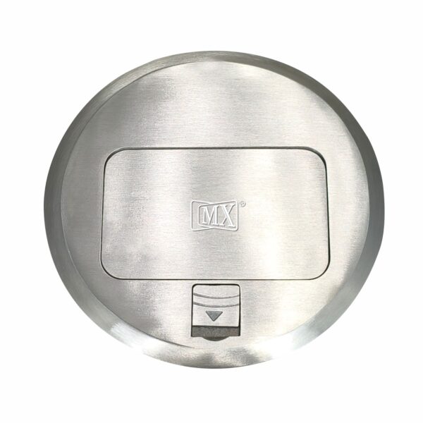 Aluminium Round 3-Module Pop-Up Floor Box (45 Series) for Concrete Floors