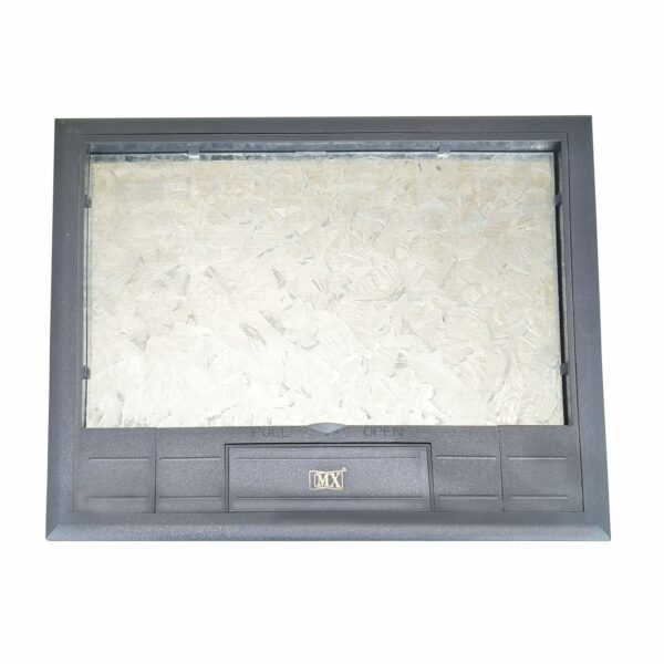 Recess Lid 12-Module Plastic & Stainless Steel Floor Box with Galvanized Insert Plate (45 Series)