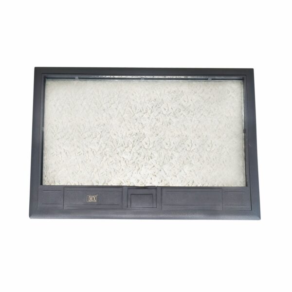 Recess Lid 24-Module Plastic & Stainless Steel Floor Box with Galvanized Insert Plate (45 Series)