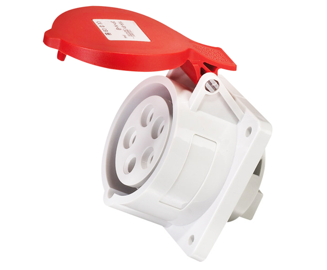 IP44 16A 5‑Pole Industrial Plug (3P+N+PE) – 400V Waterproof Connector