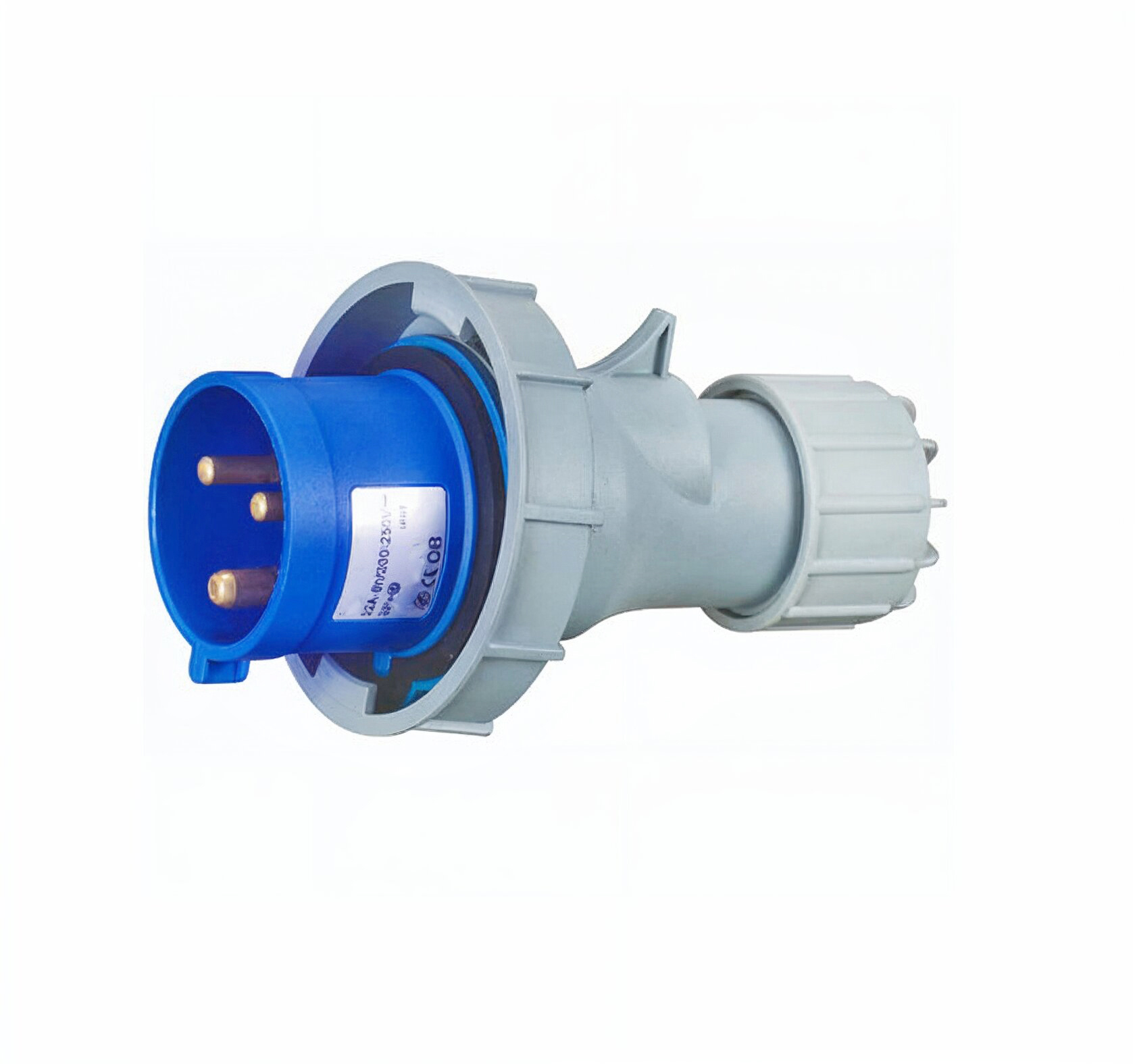 32A 3-Pin IP67 CEE Plug (230V) – Waterproof Industrial Connector
