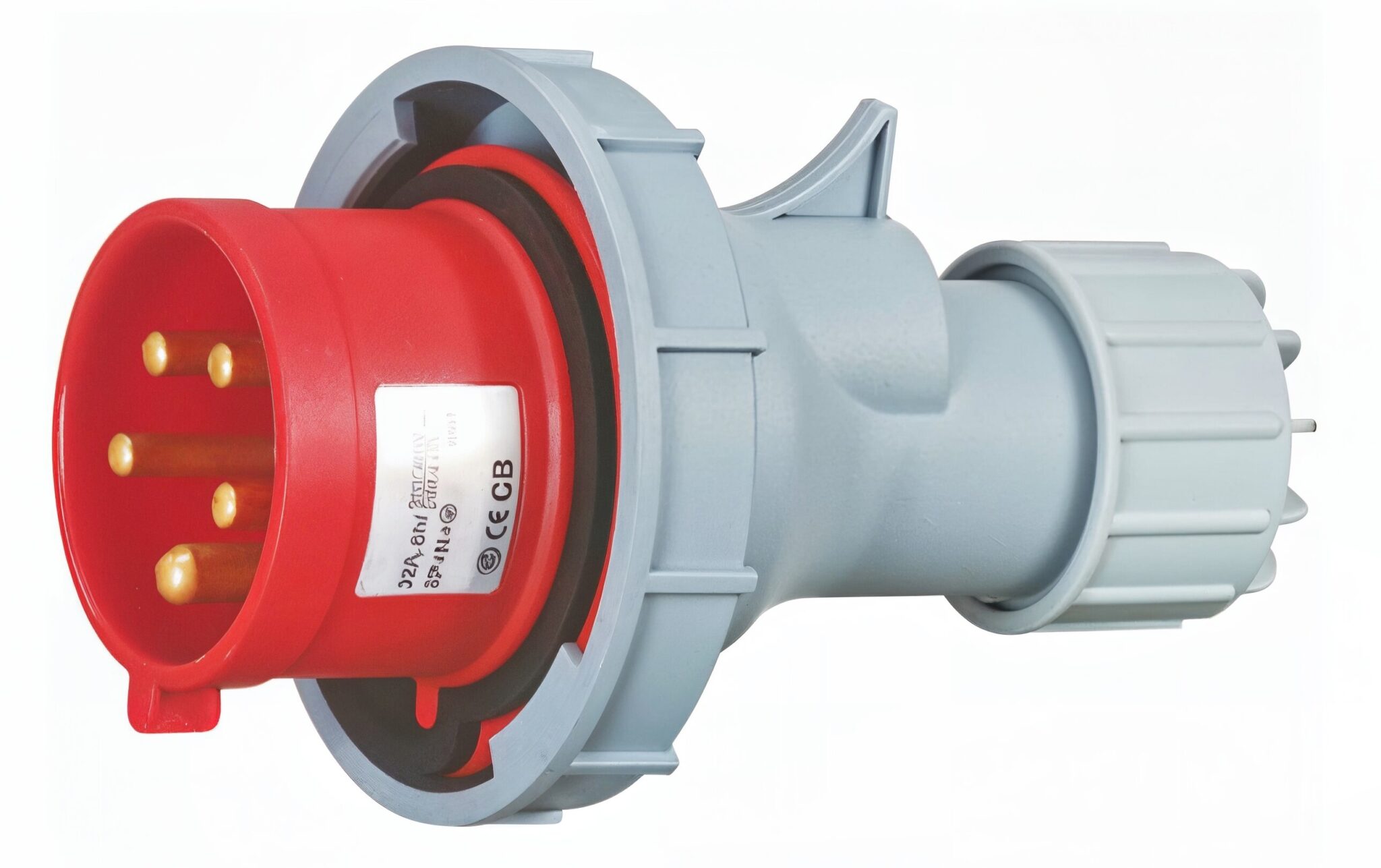 32A 5-Pin IP67 CEE Plug (400V) – Waterproof Industrial Connector