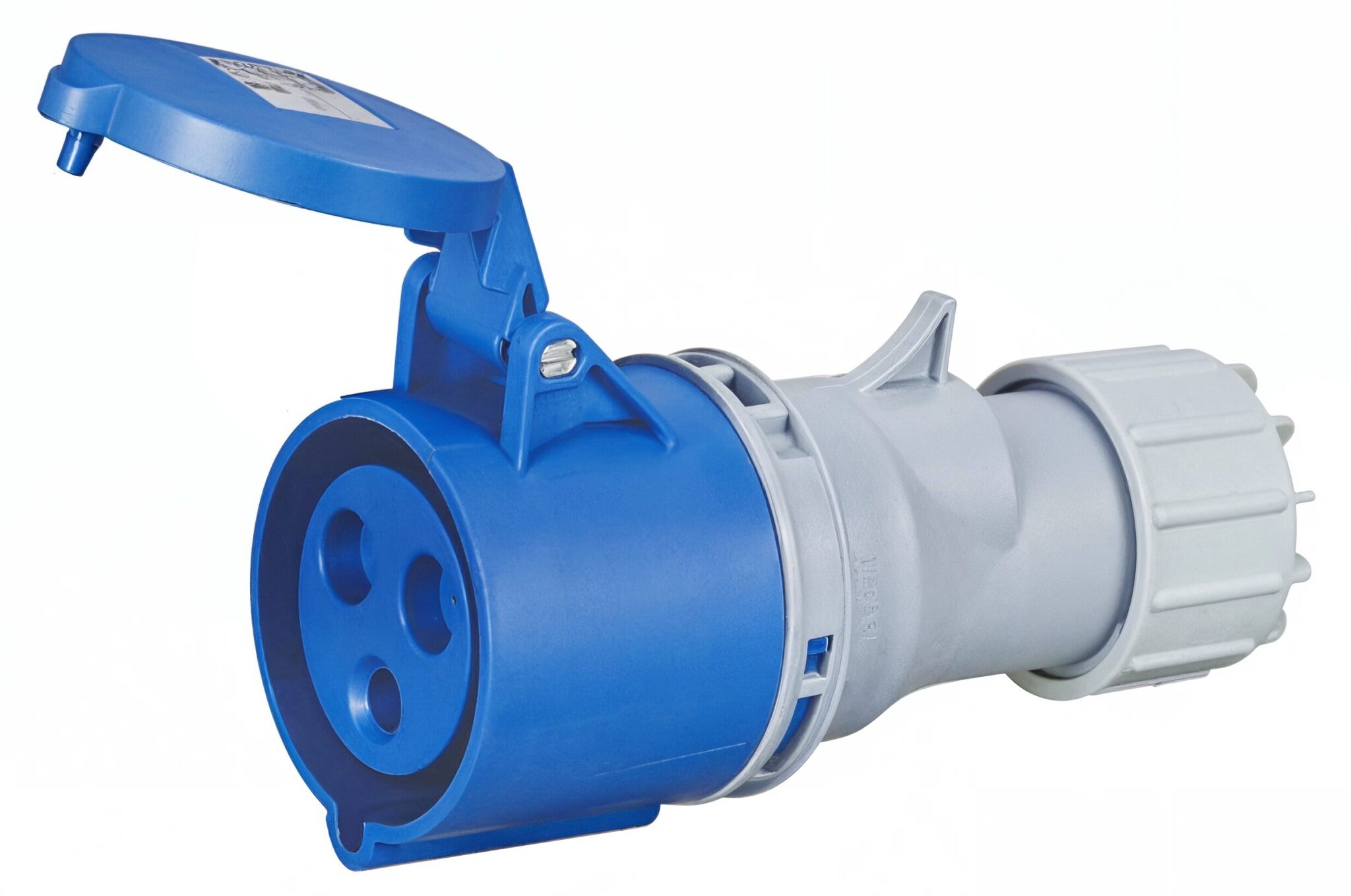 “IP44 Rated Industrial 3-Pole 16 A Plug – 230 V, Economic Series”
