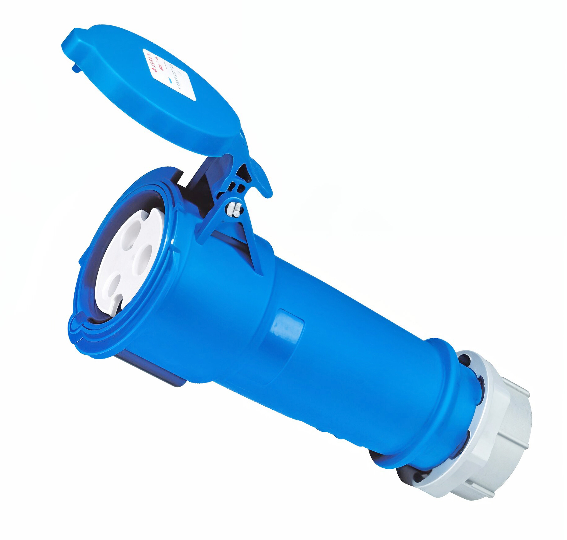 IP44 32A 3‑Pole 230V Industrial Plug – Splashproof Connector