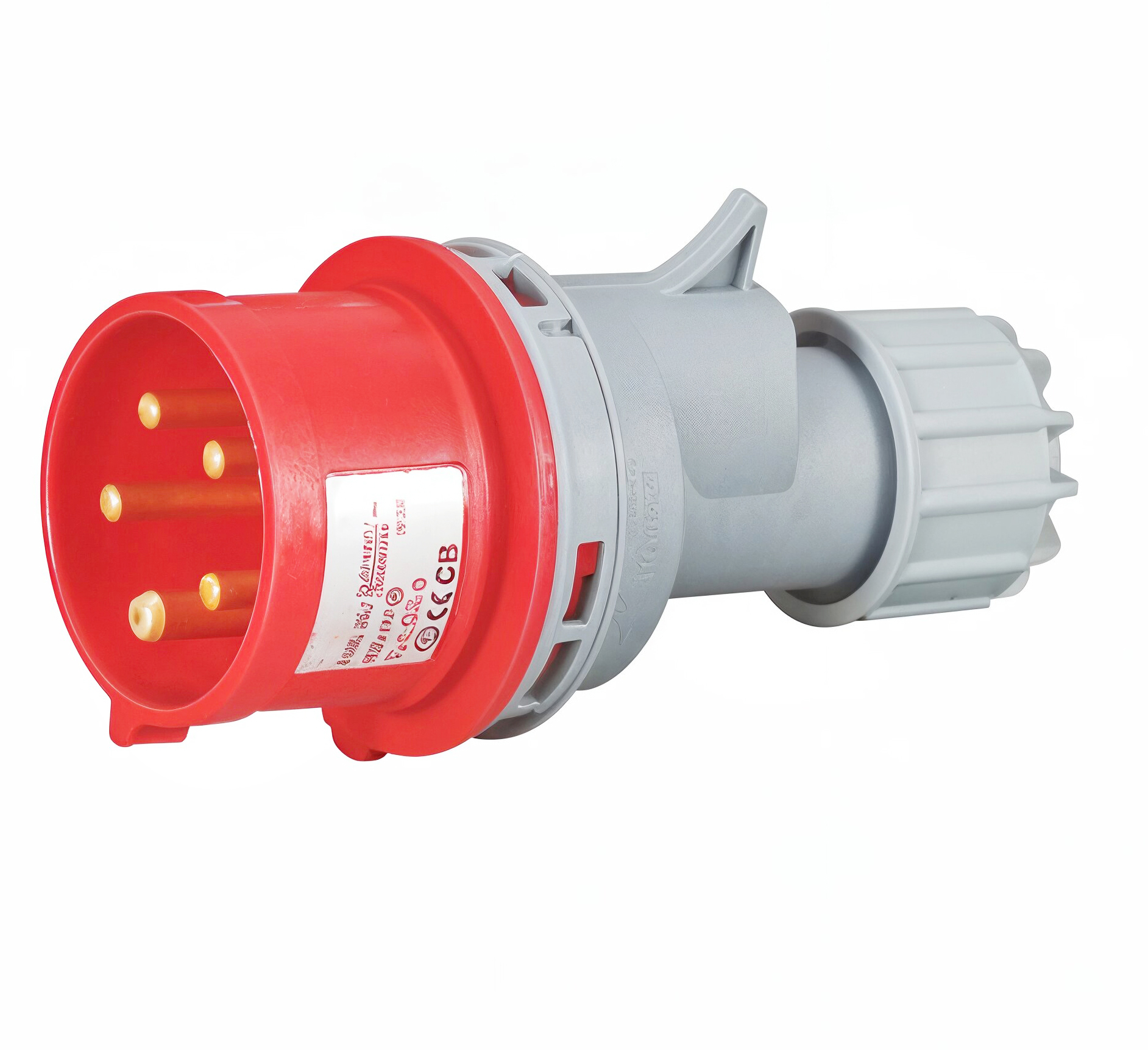 16A 5-Pin IP44 CEE Plug (230V) – Industrial Waterproof Connector