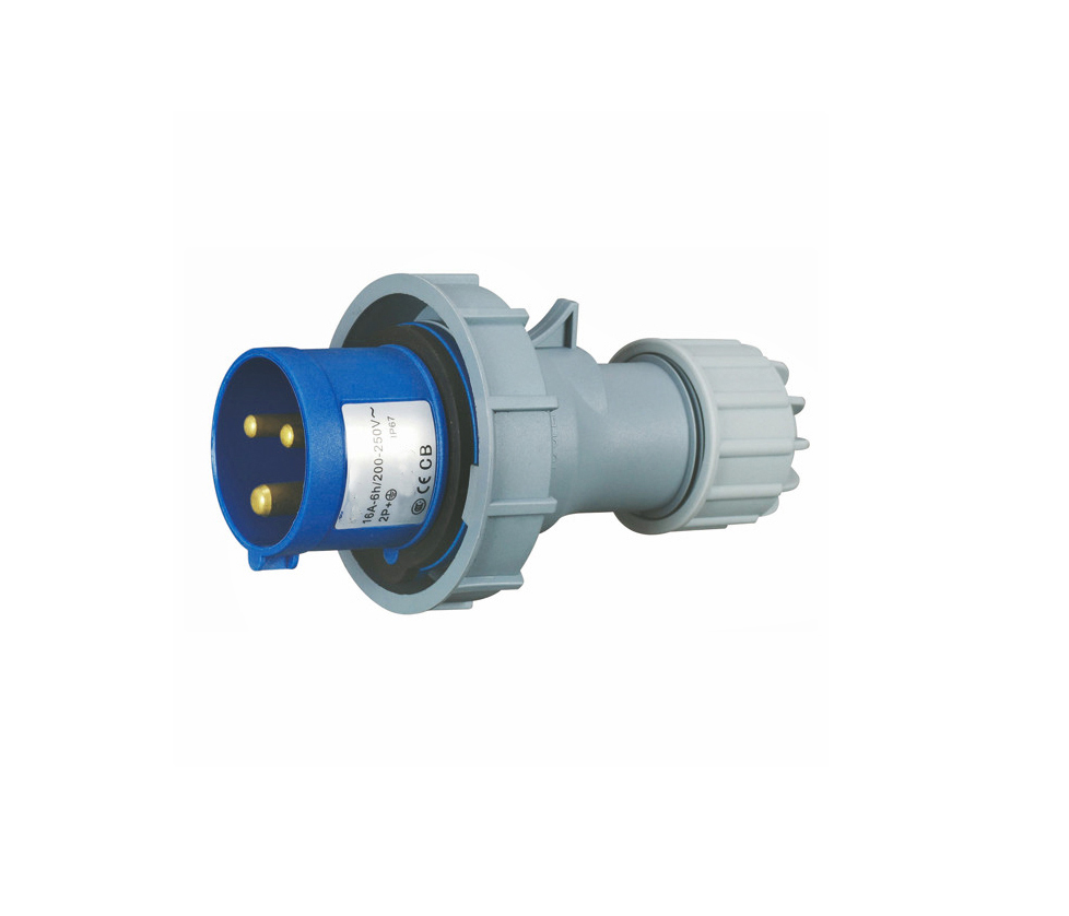 16A 3-Pin IP67 CEE Plug (230V) – Waterproof Industrial Connector