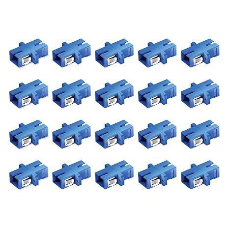 MX SC-SC Fiber Optic Adapter | Multimode Simplex Coupler | Plastic Housing with Square Flange