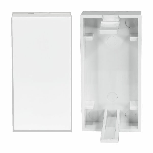 MX Blank Dummy Cover 1 Module – Modular Socket for 22.5x45mm Plates