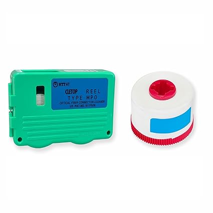 MX Fiber Optic Connector Cleaner – MPO/MTP Cassette Cleaning Tool with Replacement Reel | Dry Cassette Cleaner for Optical Fiber Connectors