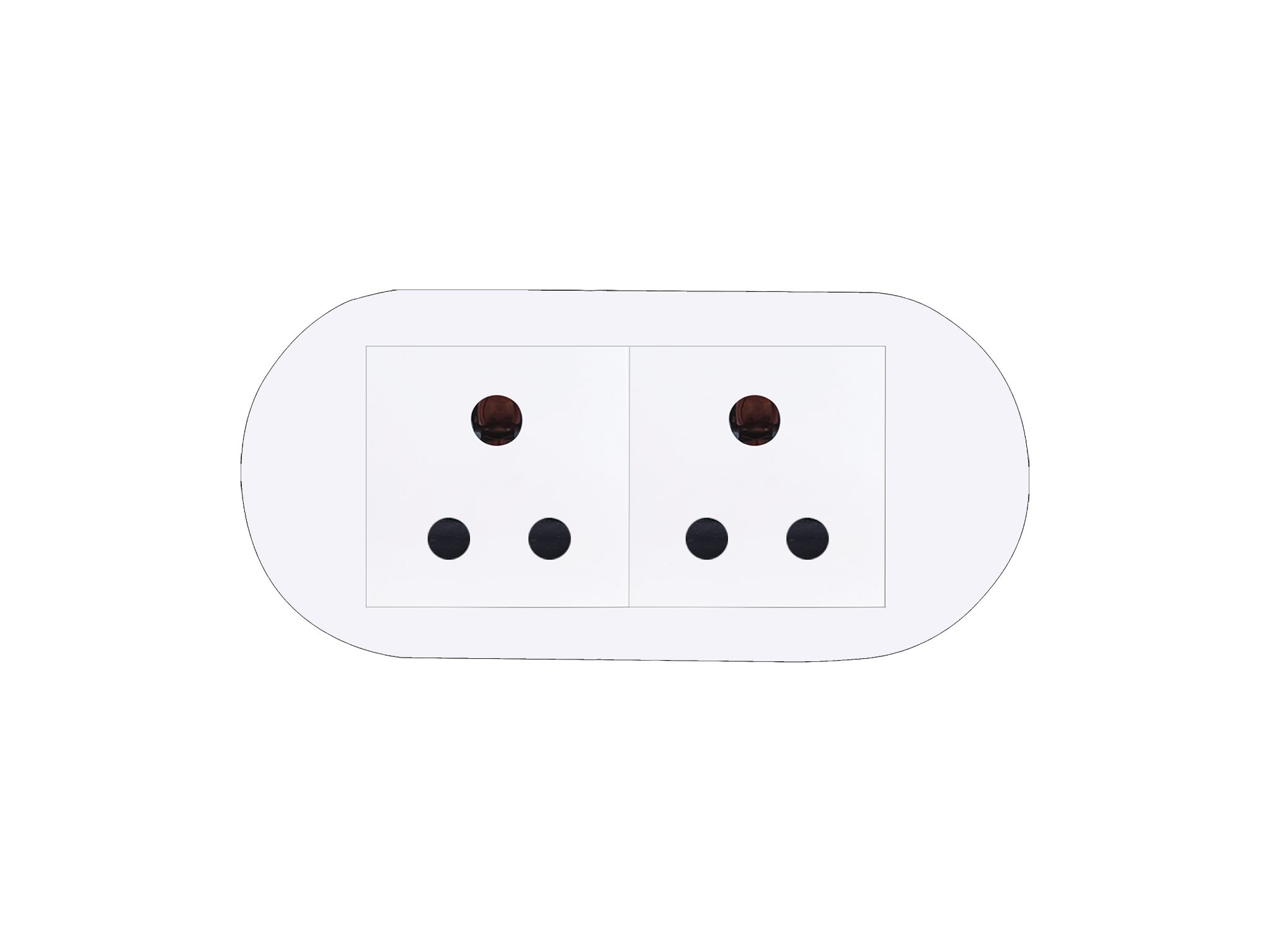 MX Plateau Power Manager | Surface Mount Power Outlet for Desktop, Wall, Sofa, Kitchen & Workspace