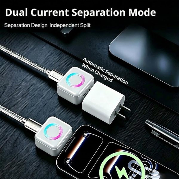 MX USB-C Smart Auto Eject Adapter with Charging Indicator Light, Smart Charging Control, Intelligent Power Management & Overcharge Protection for Phone, Tablet & Laptop