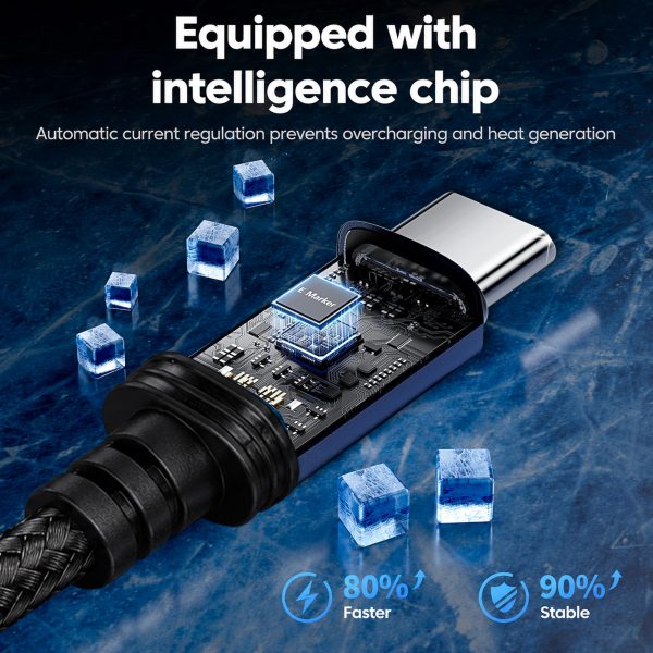 MX 240W USB C to USB C Cable PD 3.1,Type C to Type C Fast Charging Cable High Speed Data Transfer & Charging Type C Cable for MacBook, iPhone, Samsung Galaxy S25/S24, iPad & Laptops – 1.2 Mtr Cord