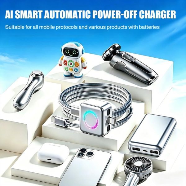 MX USB-C Smart Auto Eject Adapter with Charging Indicator Light, Smart Charging Control, Intelligent Power Management & Overcharge Protection for Phone, Tablet & Laptop