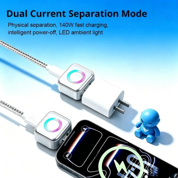 MX USB-C Smart Auto Eject Adapter with Charging Indicator Light, Smart Charging Control, Intelligent Power Management & Overcharge Protection for Phone, Tablet & Laptop